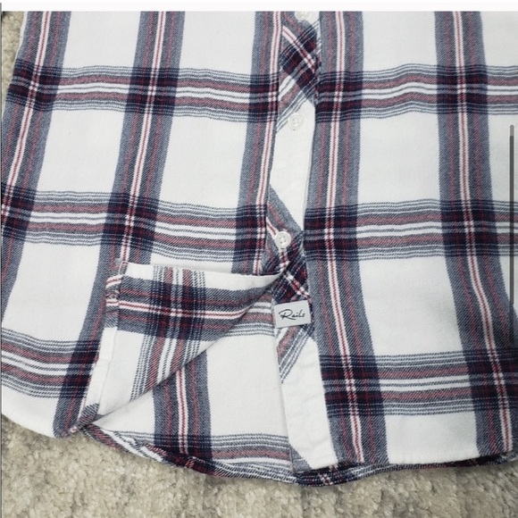 Revolve X Rails Hunter Plaid Button Down Blouse - Picture 4 of 9